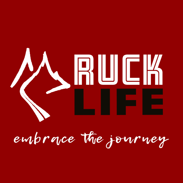 Ruck Life Logo White on Red
